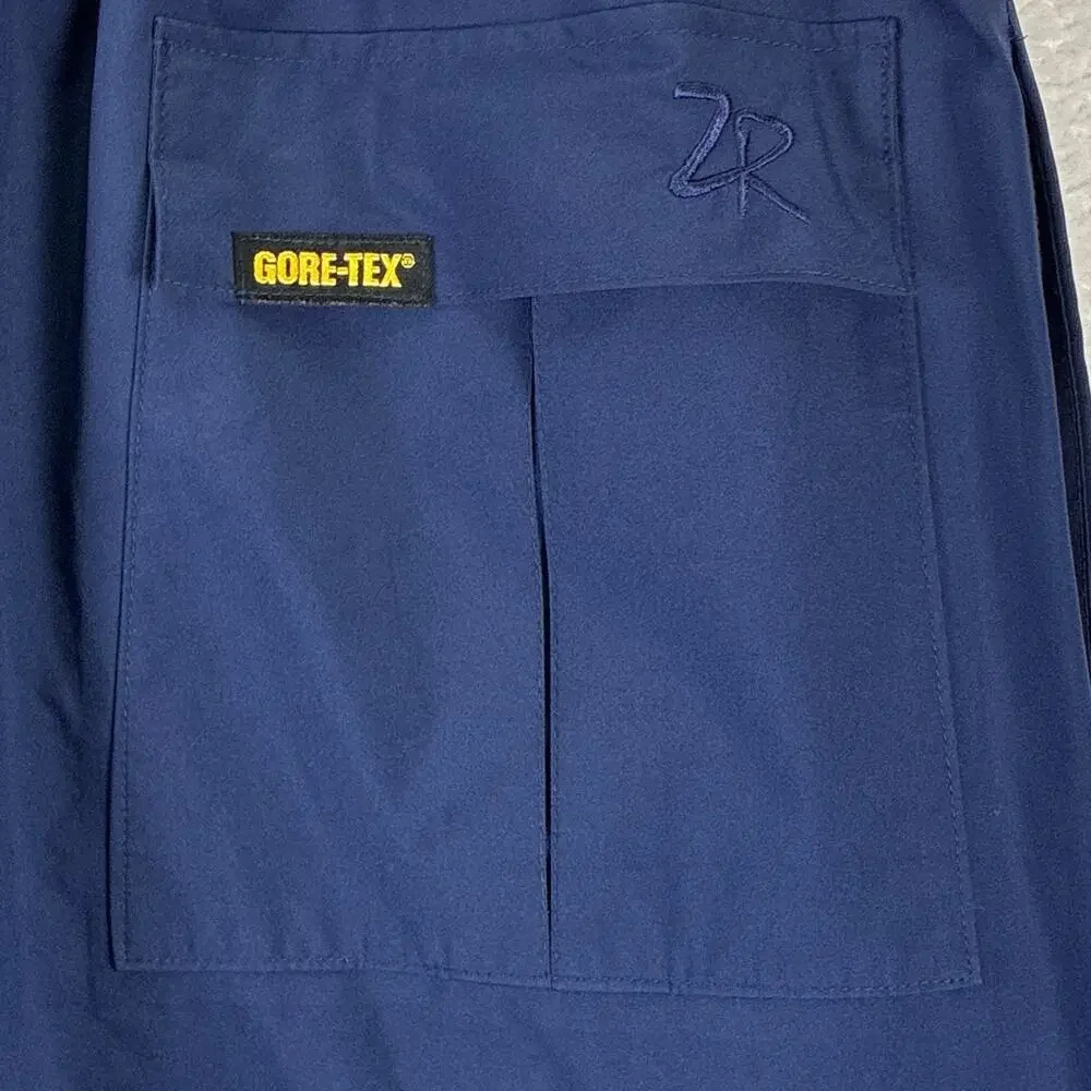 Zero Restriction Rain Pants Mens L Blue Gore-Tex Waterproof Preppy Outdoors USA